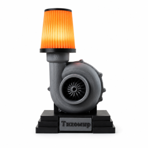 3D LED Турбо Лампа с USB – Напълно Сглобена Авто Декорация
